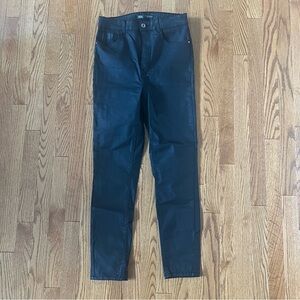 Black Zara Wax Coated Jeans.